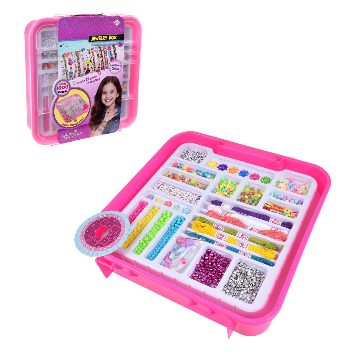 Maleta Con Set De 1000 Mostacillas